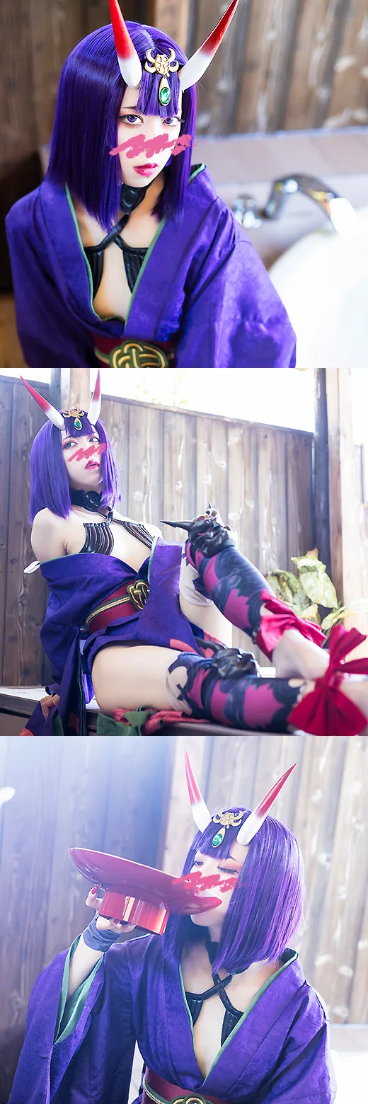 【FGO 酒呑童子】【FG○】美しすぎる酒○童子ちゃんと混浴露天風呂でSEX!ヨダレたっぷりフェラと2体位生ハメ複数アングル＆ミニ写真集付き！