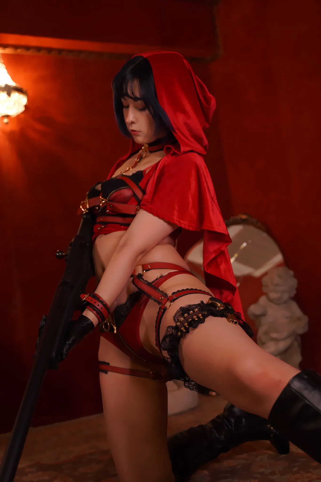 【黒ノ森聖】青髪の赤ずきん