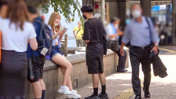 【広瀬なるみ】マジ軟派、初撮。 1679 長くてムチッとした美脚に見惚れてしまうショーパンGALをナンパ！ベロチューするとセクシーTバックにはいやらしい糸が…アヘアヘ感じまくる反応の良さに胸キュン♪