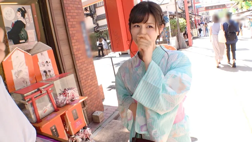 【ここな友紀】マジ軟派、初撮。 1849 【高校教師の休日】浅草で見つけた浴衣女子をナンパ！はだけさせると妙にエロい浴衣マジック！子どもたちには見せられないあられもない姿で感じまくってしまうのだった！