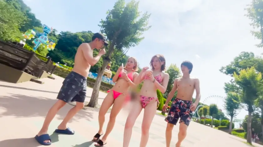 【水着ギャルナンパ中出しハメ撮り流出】【ナイアガラ級の滝潮！！】Gカップキャバ嬢がプールでナンパされたイケメンチ●ポにほじくられ喜びの潮吹きwww