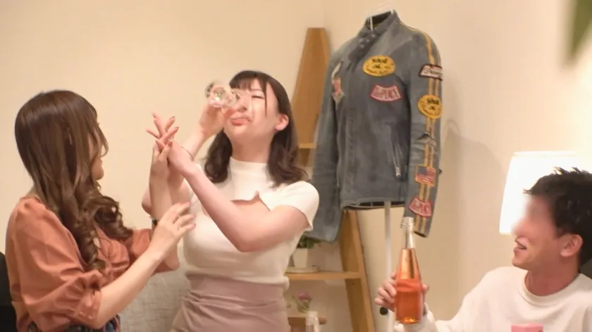 【桃愛ゆえ】アルコールの勢いで痴女化する清楚系ビッチに中出し！涎ダラダラ下品にイキ狂うギャラ飲み女子とのラッキースケベ！