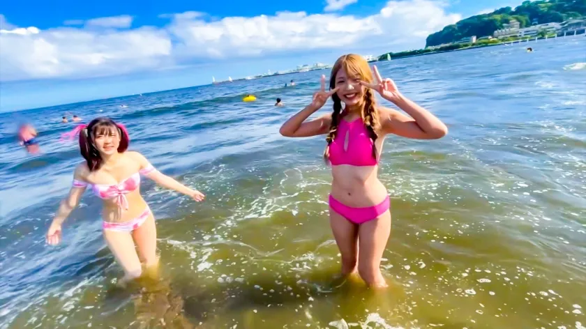 【木下ひまり】【神スタイル】【170cm】海でナンパしたモデル級インフルエンサーの9頭身ボディエロ過ぎwww彼氏持ちだけど酔わせてゴムなしSEX！中出し＆顔射しちゃいました！！